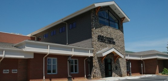 ashe county library exterior