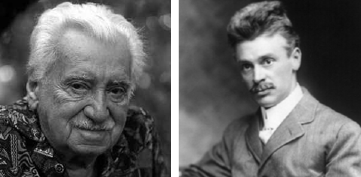 Jorge Amado (L) Hiram Percy Maxim (R)