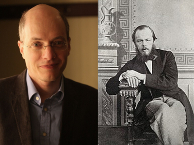 (L to R) deBotton and Dostoyevsky